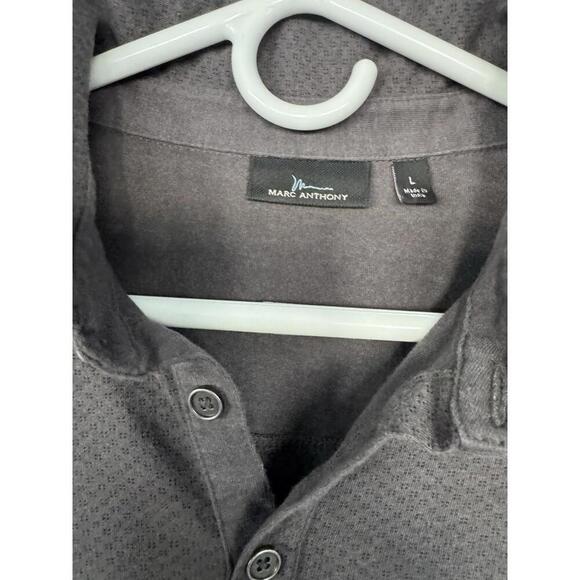 Marc Anthony Other - Mens Marc Anthony sz L Polo Shirt sh sleeve gray